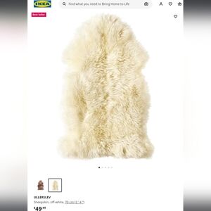 Cozy White Baby Sheepskin Rug